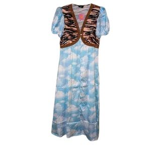 Dressed in Lala Serendipitous Dress Tiger + Cloud Size Medium M New Hippie Boho